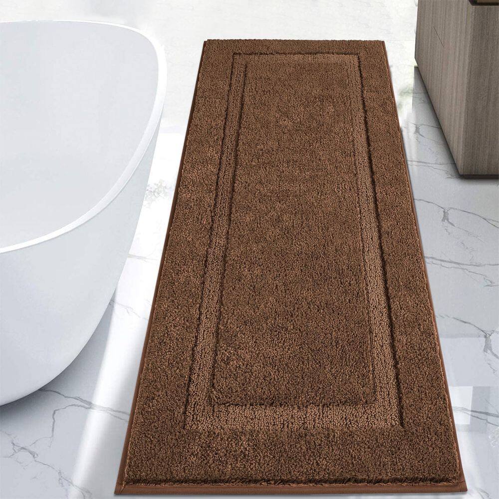 Tapete de banheiro SHACOS Super Soft 61x152cm marrom