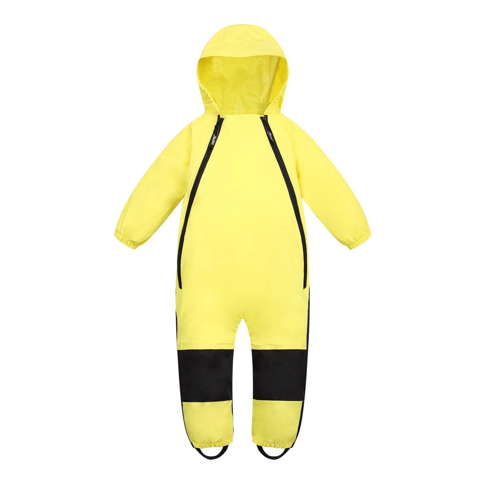 Macacão impermeável para crianças HAPIU Kids Toddler amarelo 12M