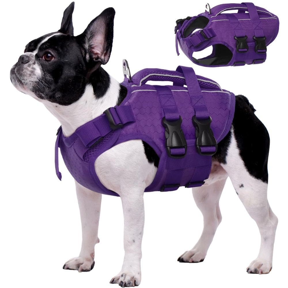 Colete salva-vidas para cães Kuoser High Flotation para natação
