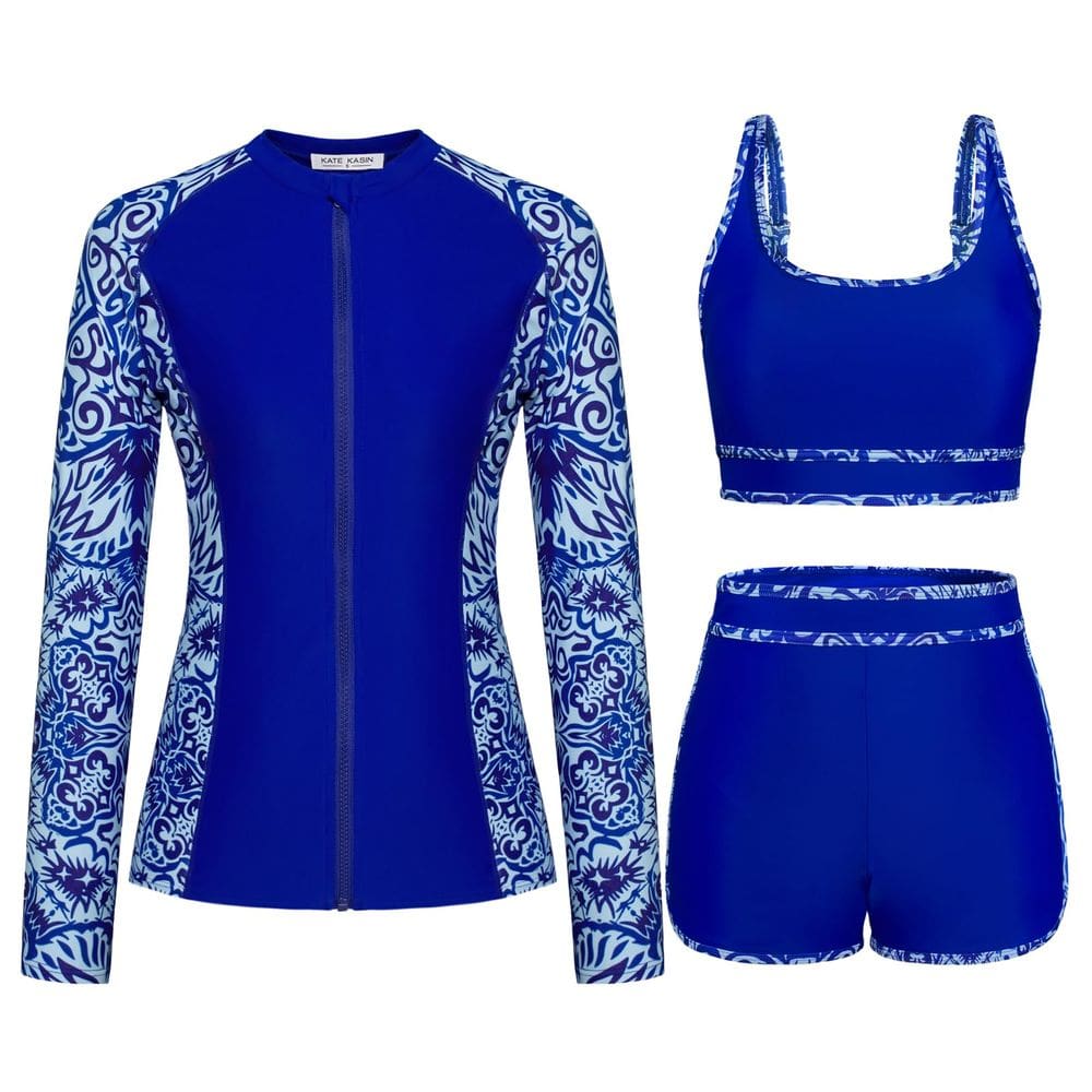 Proteção solar UV Rashguard Kate Kasin UPF50+ para mulheres