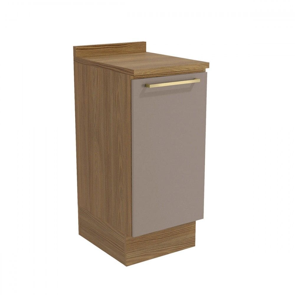 Balcão de Cozinha 40 Cm Isabel 1 Porta Nogueira/Marrom Claro - Kappesberg