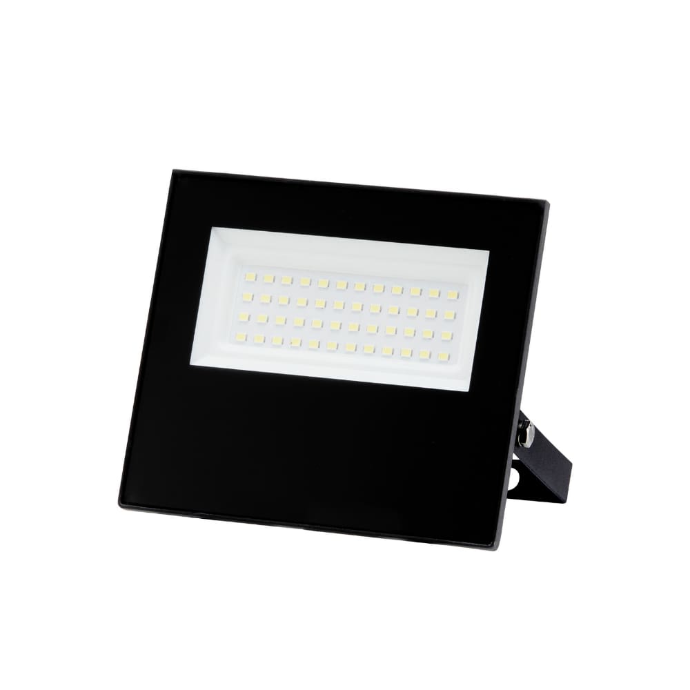 6 Refletores Taschibra Led Tr Slim 50w 6500k Preto Autovolt