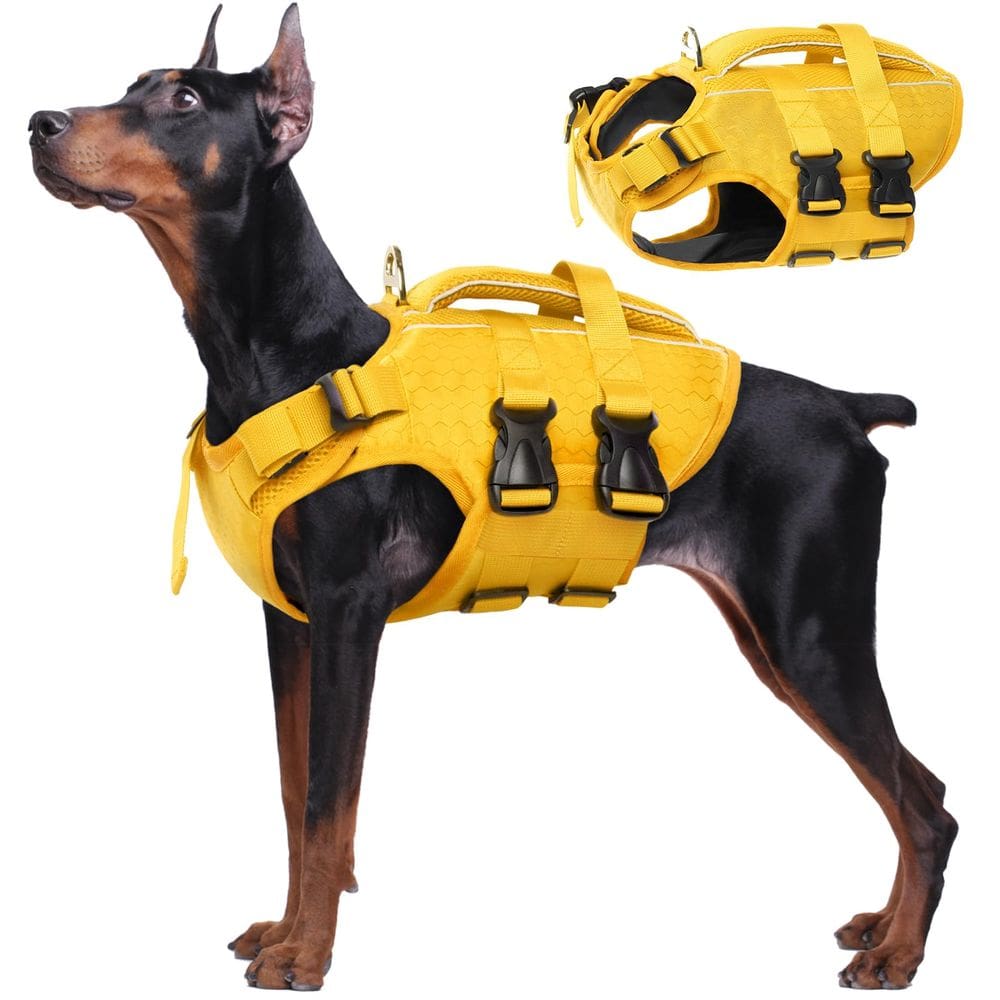Colete salva-vidas para cães Kuoser High Flotation para natação