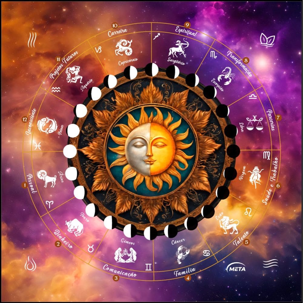 Toalha Tarot Tecido Toalha Zodiaco Sol Signo + Presente