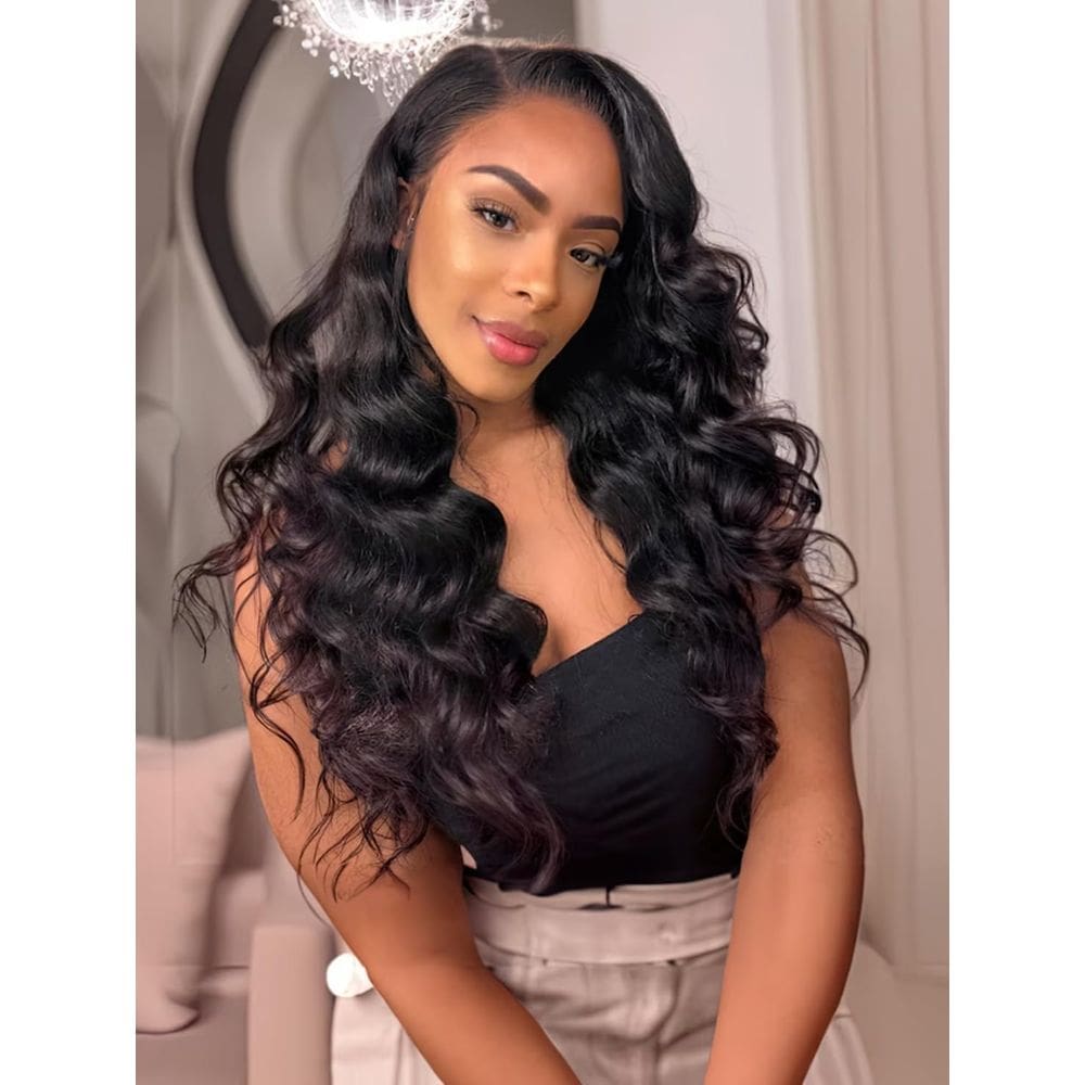 Peruca em U Emistar Curly V Part Water Wave Synthetic Hair
