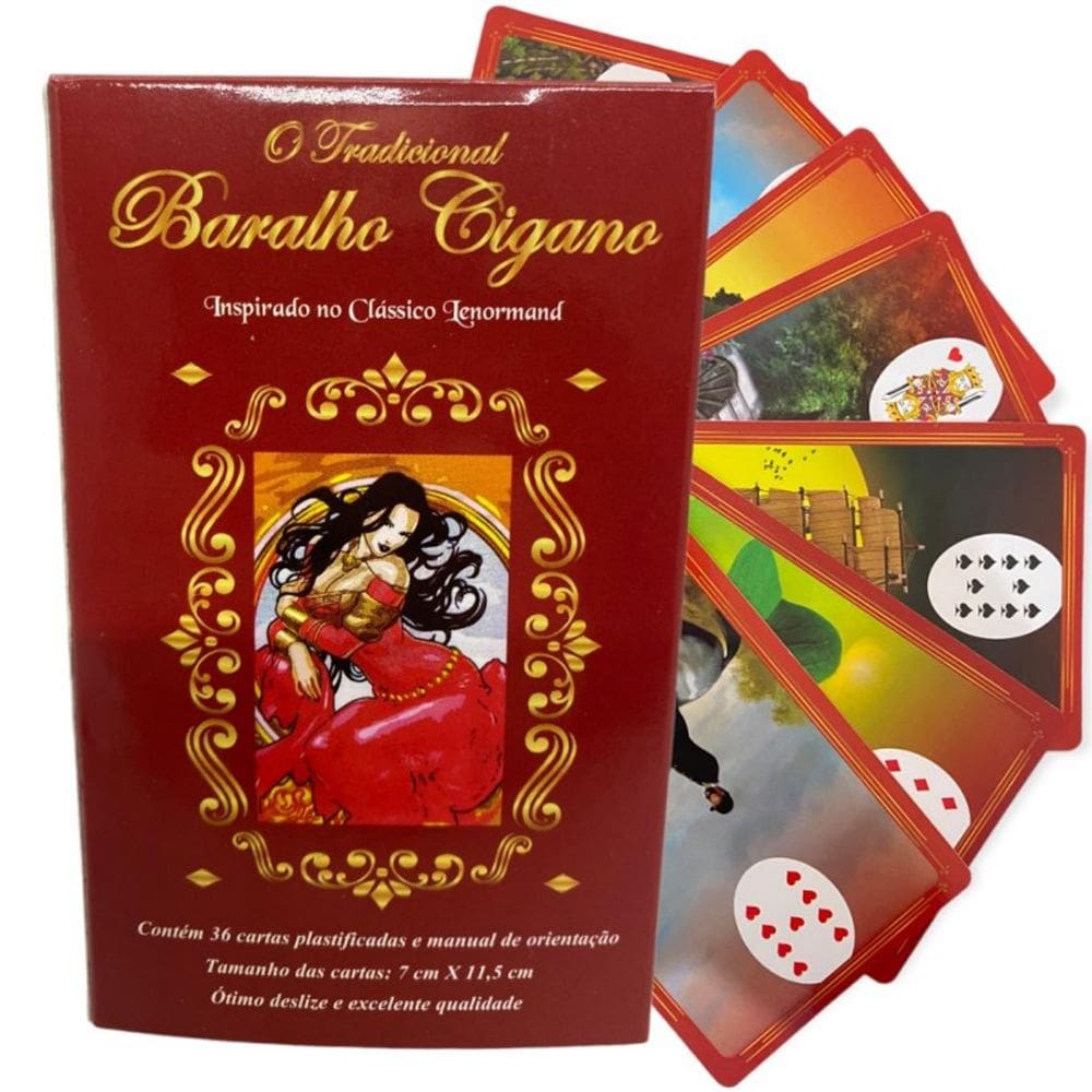 Baralho Cigano Lenormand 36 Cartas Plastificadas + Presente