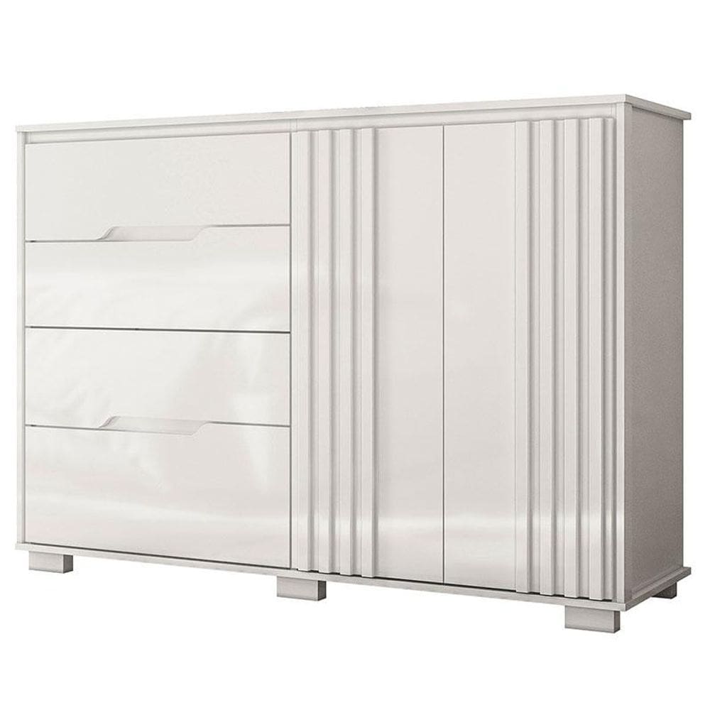 Cômoda Texas Branco Brilho - Moval