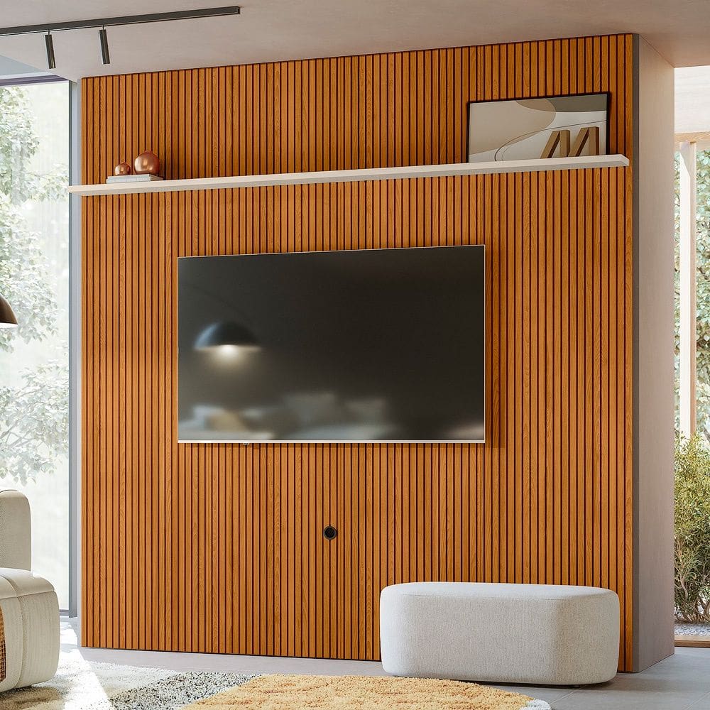 Painel Piso-Teto New Guapore Cinamomo Off White Madetec