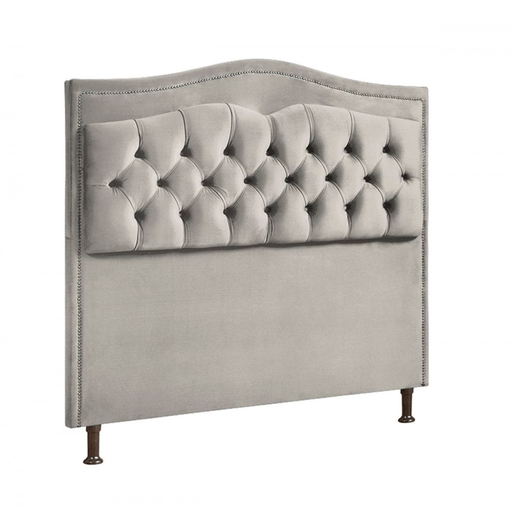 Cabeceira Para Cama Solteiro Box 90cm Holanda Veludo Marfim