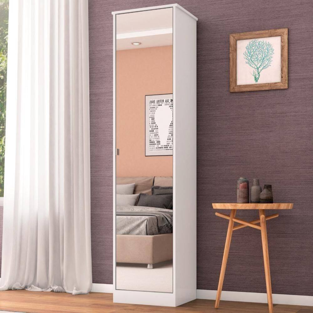 Armário Multiuso Sapateira 1 Porta Reflex Ii Branco