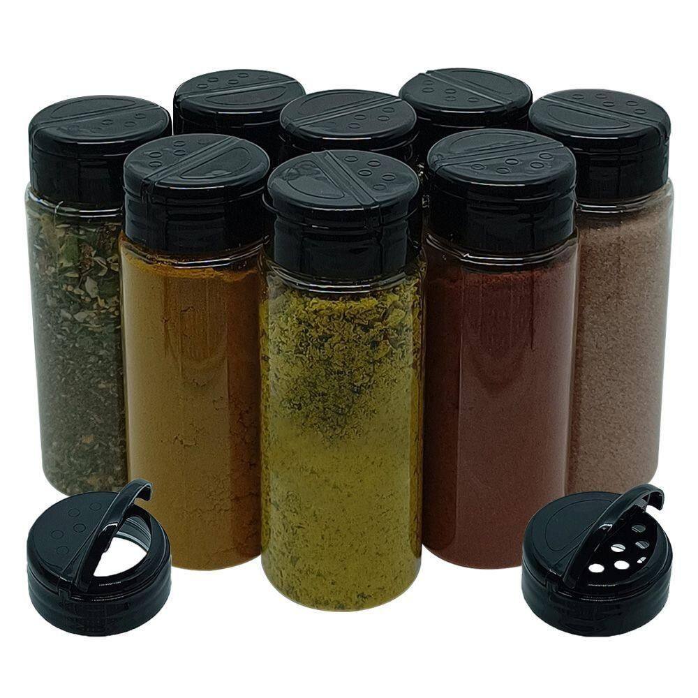Pote Tempero Kit Potes Tampa Dosadora Dupla Mantimento T140 Titulos 8 Potes