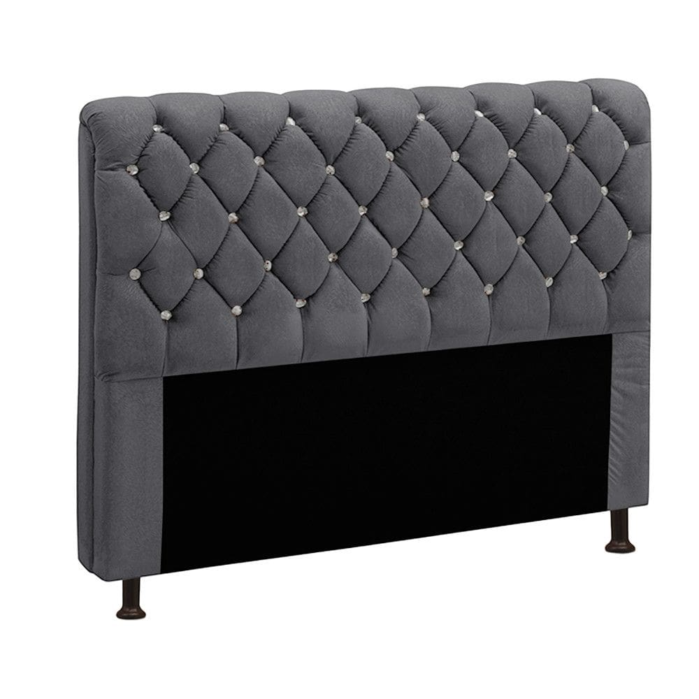Cabeceira Para Cama Solteiro 90cm Fernanda Veludo
