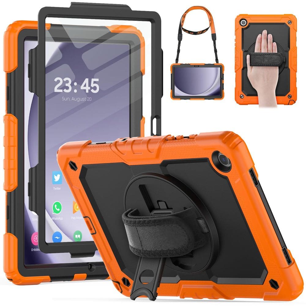 Capa HXCASEAC para Samsung Galaxy Tab A9 Plus 11” - Laranja