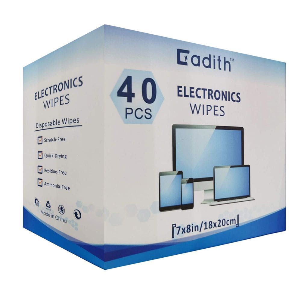 Limpador de tela Cadith Electronic Wipes 40 unidades 20x18cm