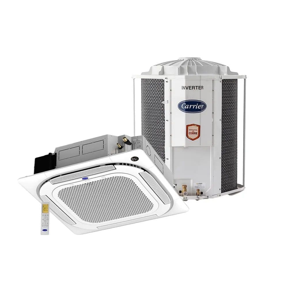 Ar Condicionado Split Cassete Inverter Carrier 28000 BTU/h Frio Monofásico 38TVCD28515MC – 220 Volts