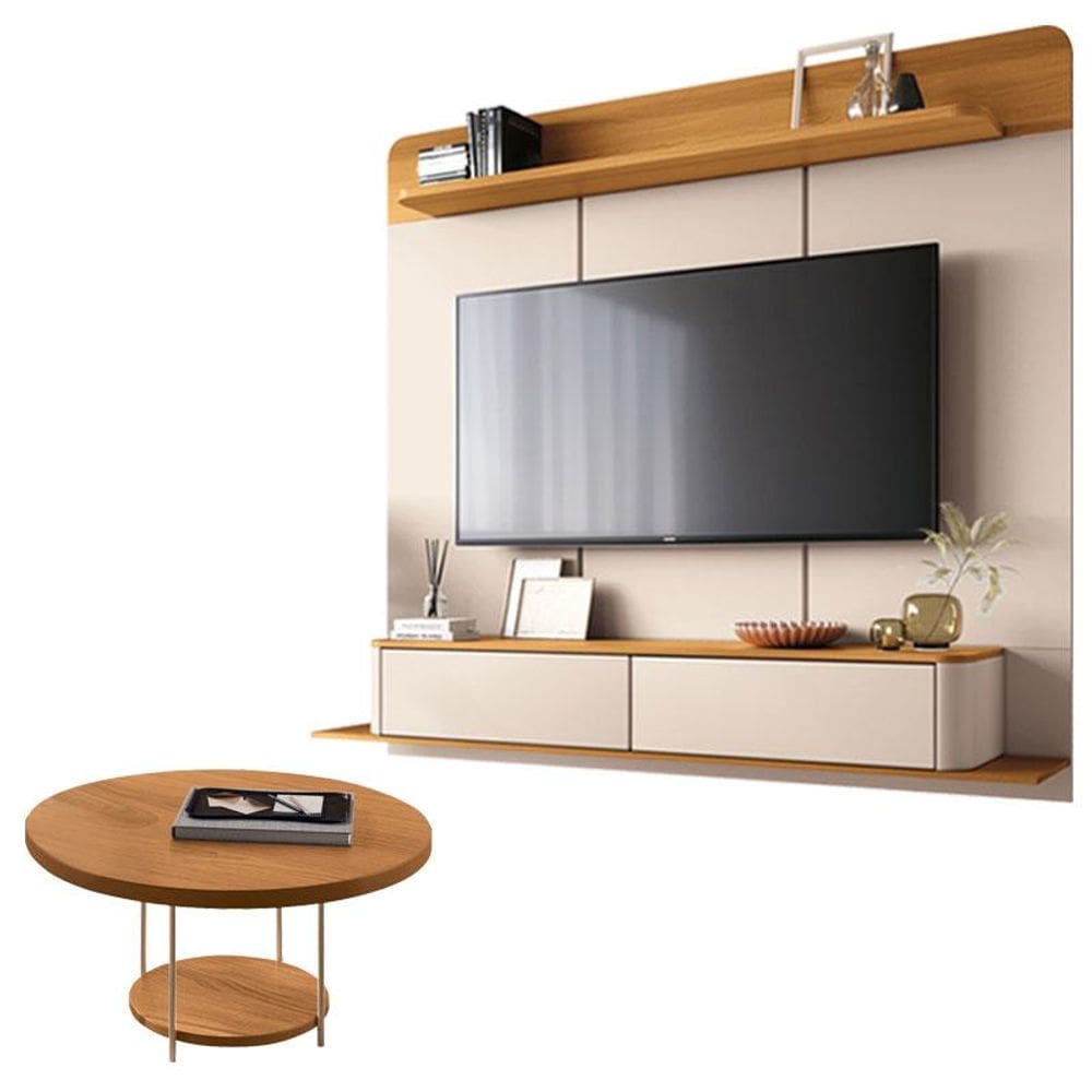 Home Suspenso Galax Cinamomo Off White e Mesa Sky Cinamomo- HB Móveis