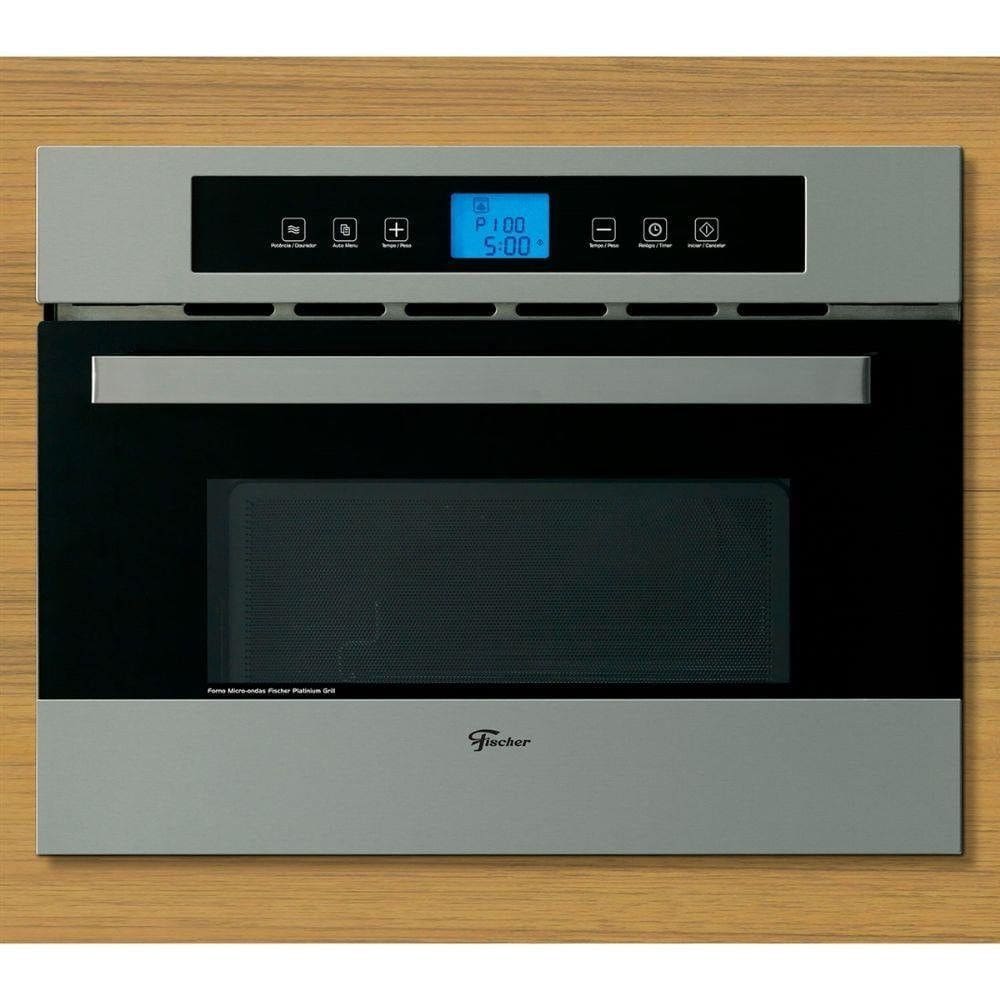 Micro-ondas de Embutir Platinium Grill 35 Litros com Dourador Fischer
