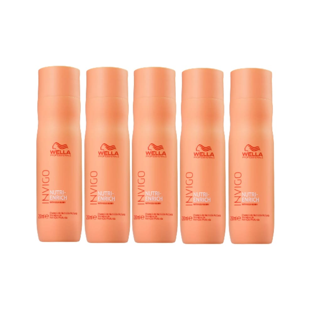Kit Wella Professionals Invigo Nutri-enrich Shampoo - 5 Unid