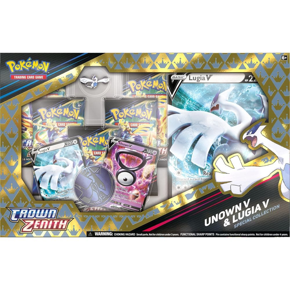 Jogo de cartas colecionáveis Pokemon Unown V & Lugia V Crown Zenith