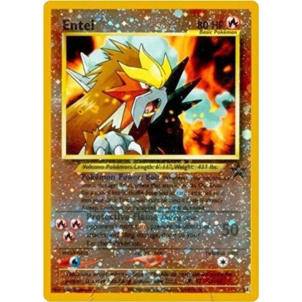 Cartão colecionável Pokemon Entei (34) Wizards Black Star Promos