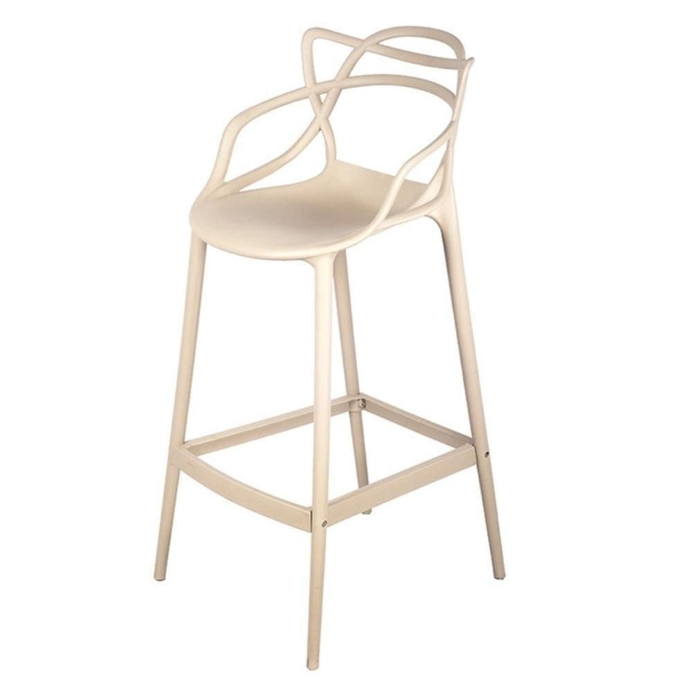 Banqueta Alta Solna Master Aviv Allegra Or Design 108 cm (altura) Polipropileno Cor Fendi