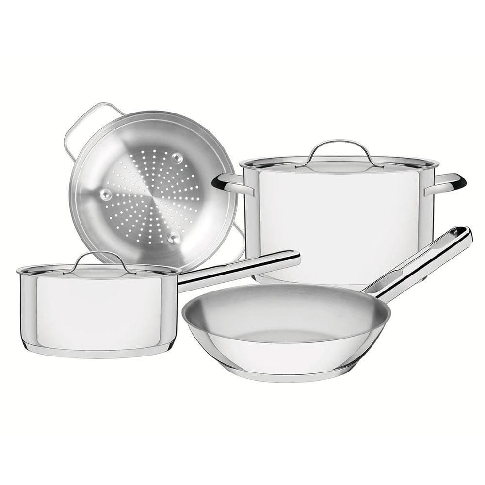Conjunto de Panelas em Aço Inox com 04 Peças Ísis - Tramontina