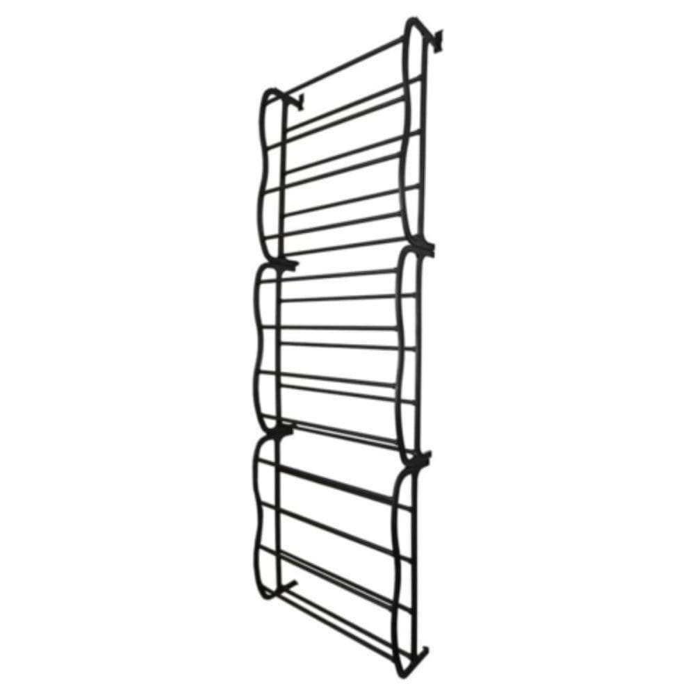 Sapateira Vertical De Parede E Porta Para 36 Pares Preta