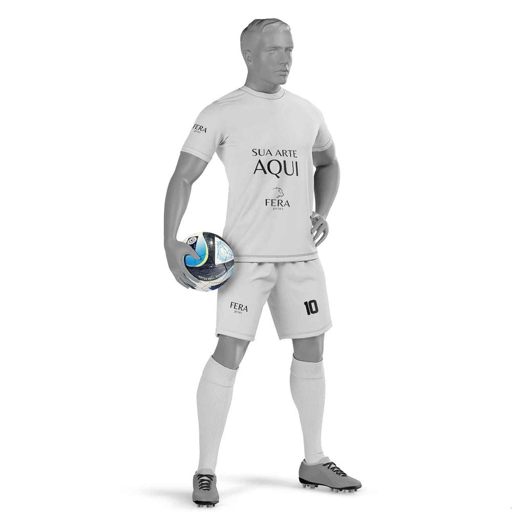 Uniforme Esportivo Completo com Camisa e Shorts Personalizado - Fera Print