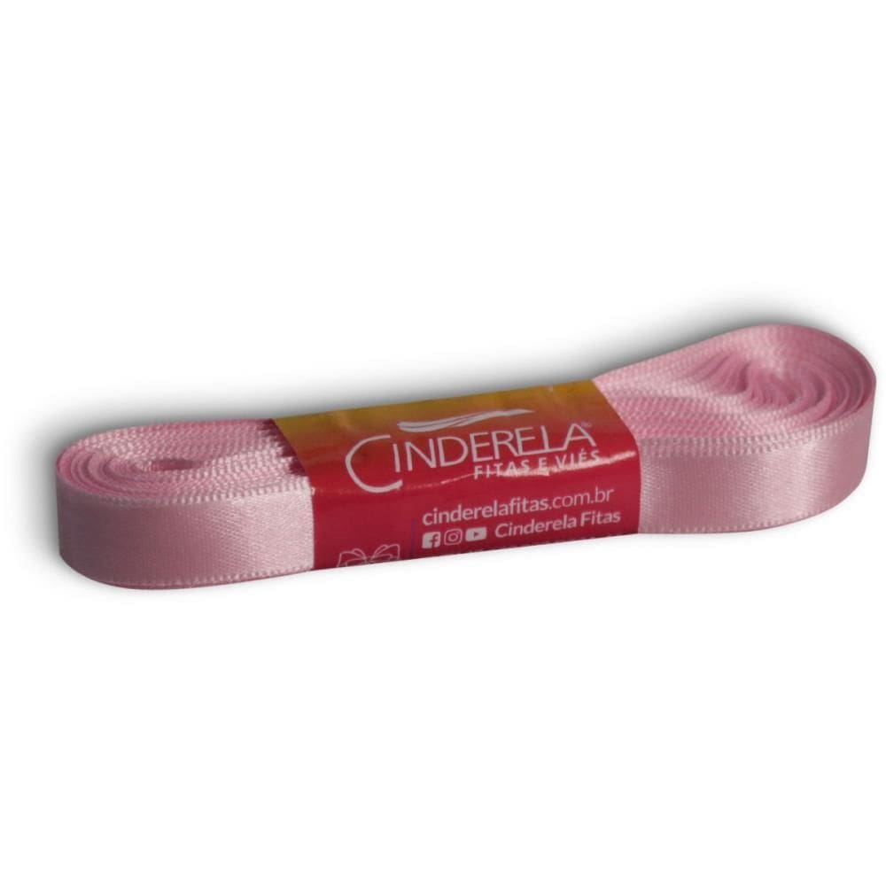 Fita De Cetim 10mm 10m. Rosa - Cinderela