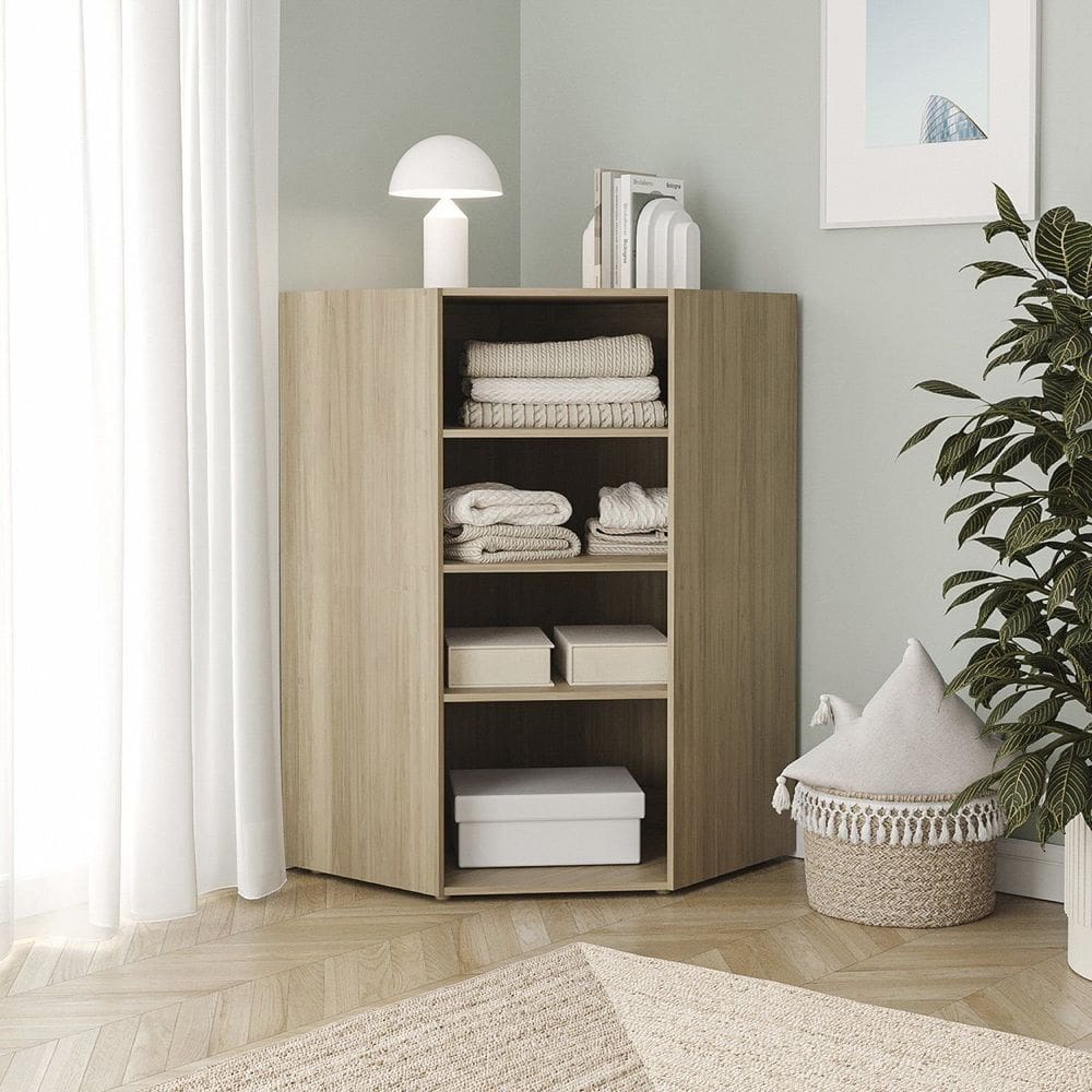 Guarda-roupa Modular Canto Oblíquo 120cm Frame Cabecasa Madeiramadeira Acácia
