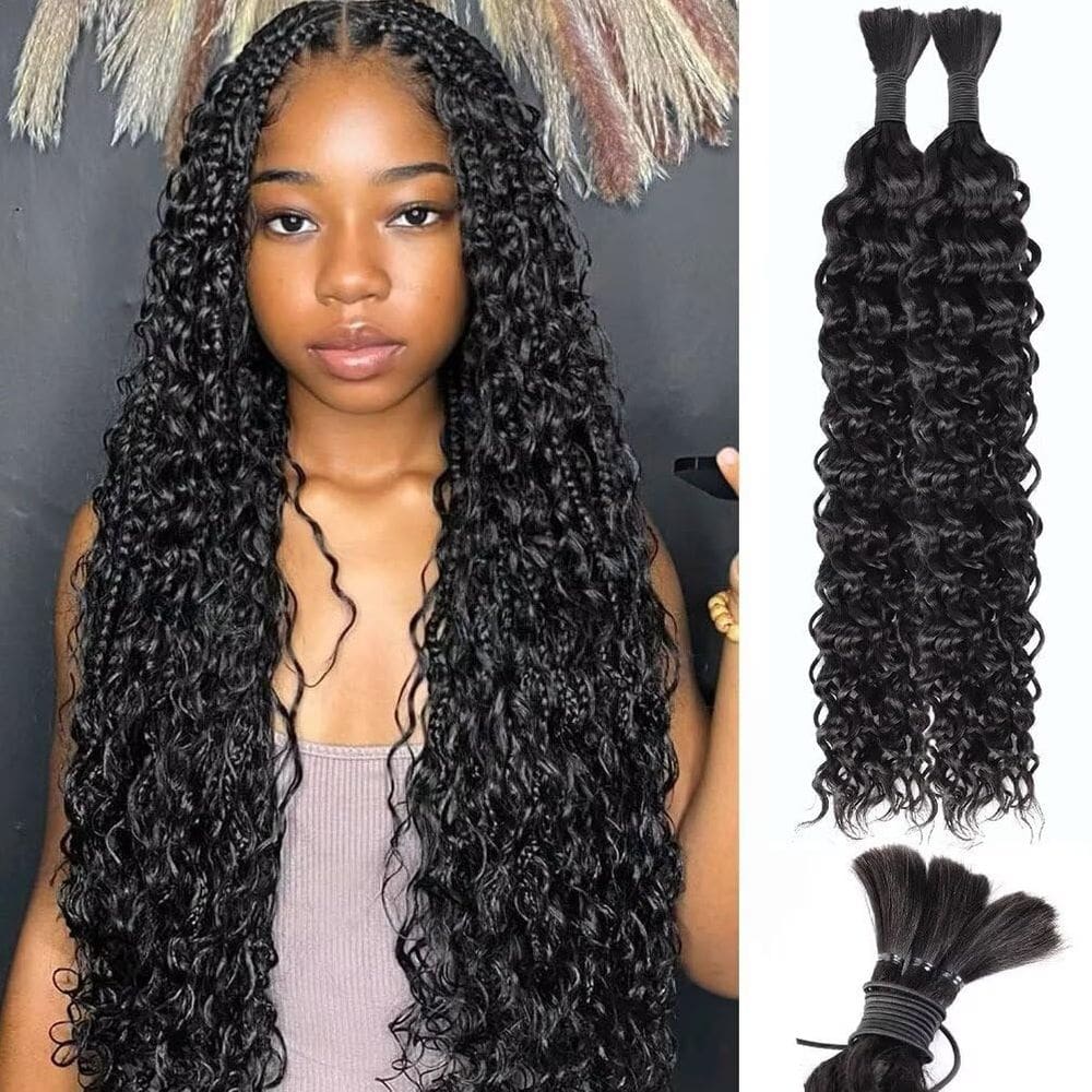 Braiding Hair SOYI HAIR Water Wave 100g 35cm Pacote com 2 tranças