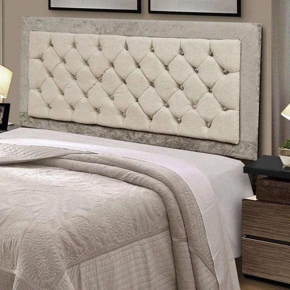 Cabeceira para Cama de Casal 140 Cm Berlin Marfim