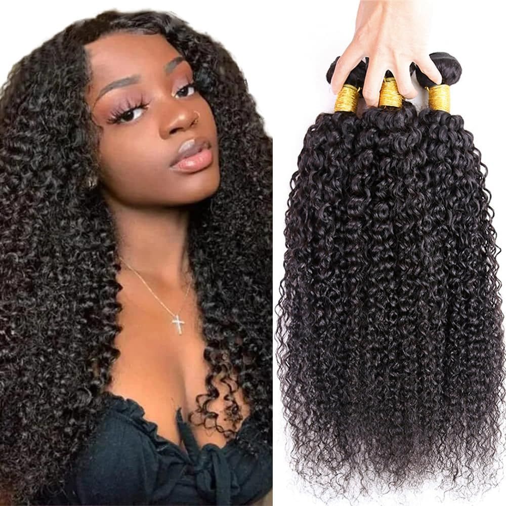 Pacotes de cabelo DiexRlamx Kinky Curly 100% Brazilian Remy Hair