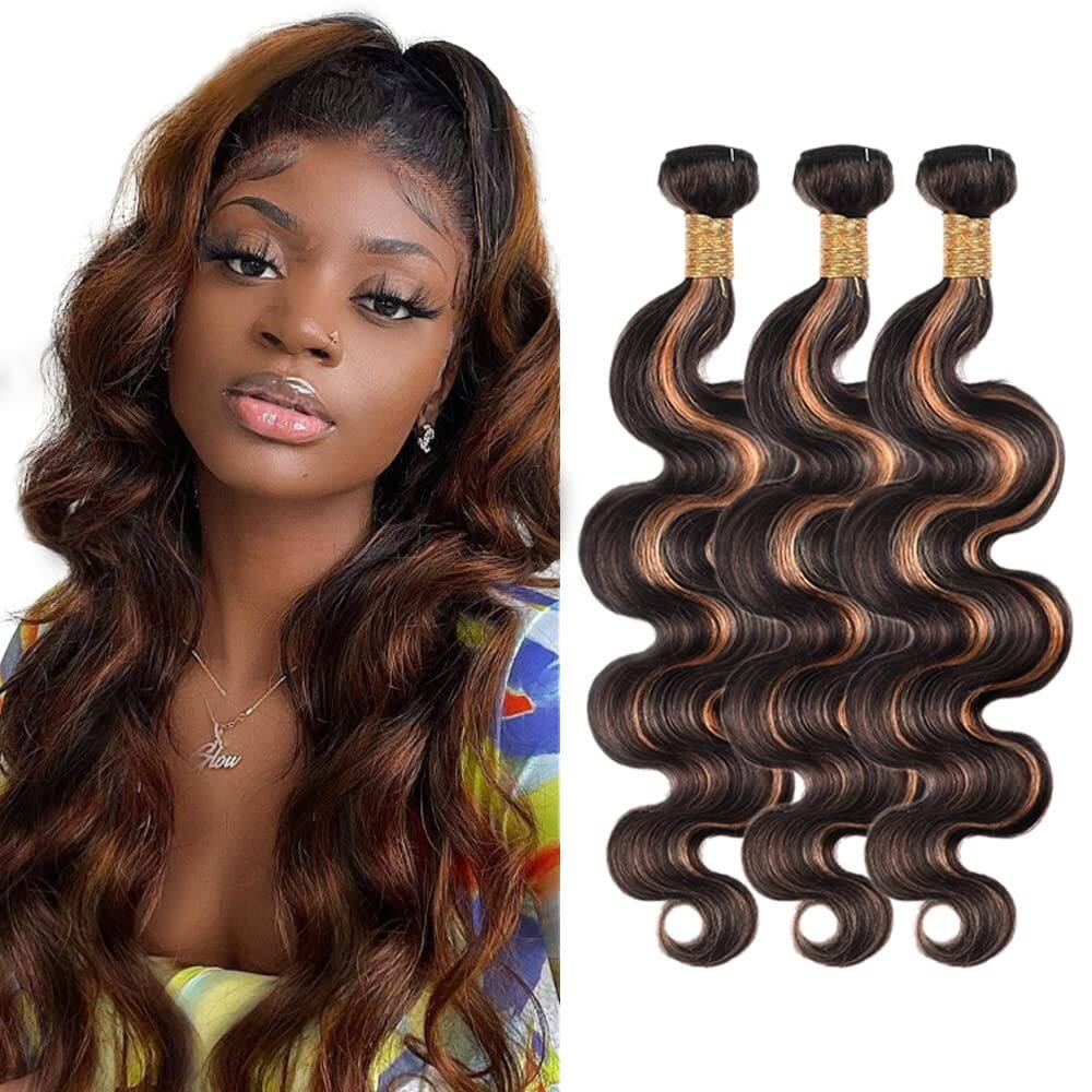 Pacotes de cabelo Vinmdonm Body Wave P1B/30 Cabelo humano 35cm