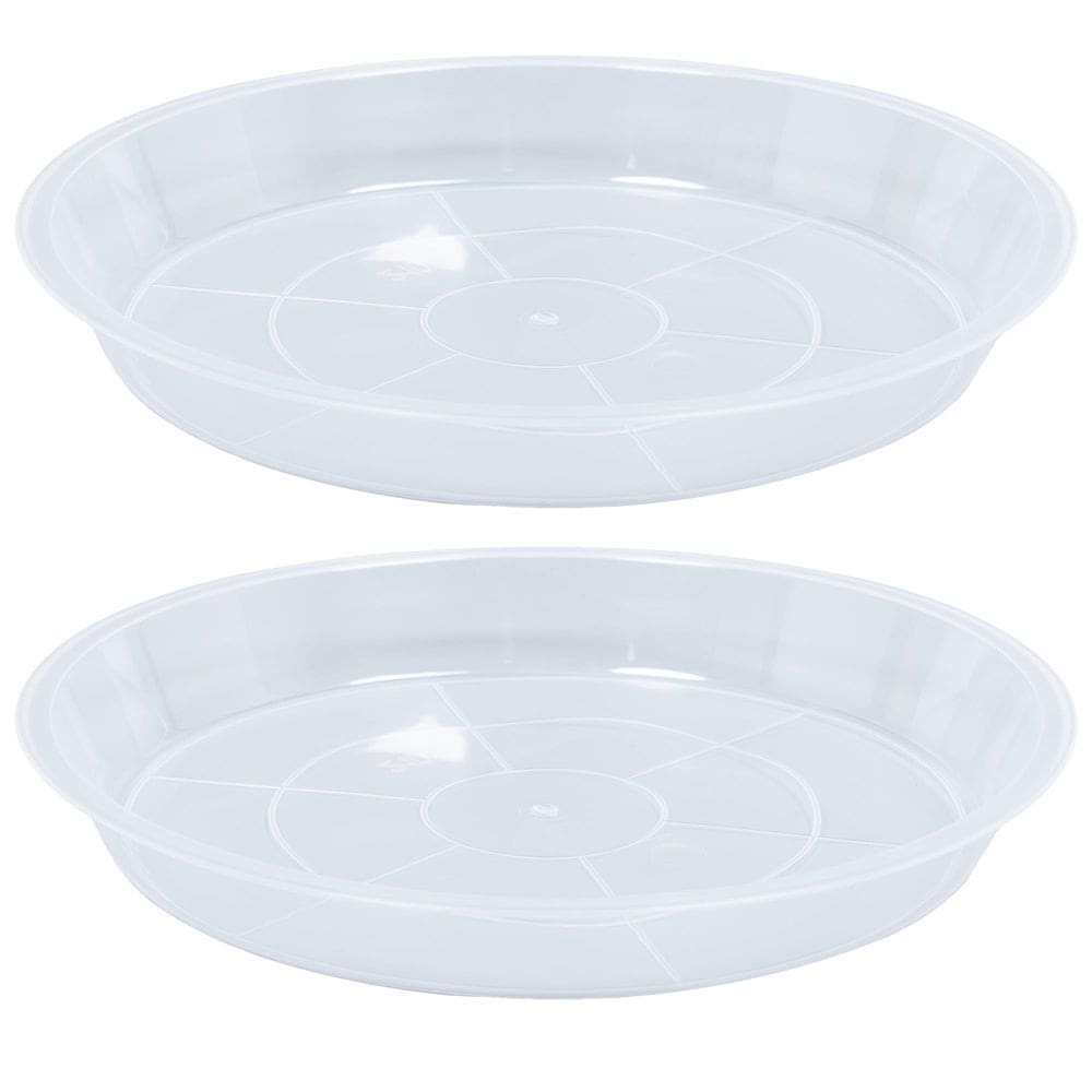 Pires de plantas OVZILKI 55cm Clear, pacote com 2 para vasos de 22 polegadas