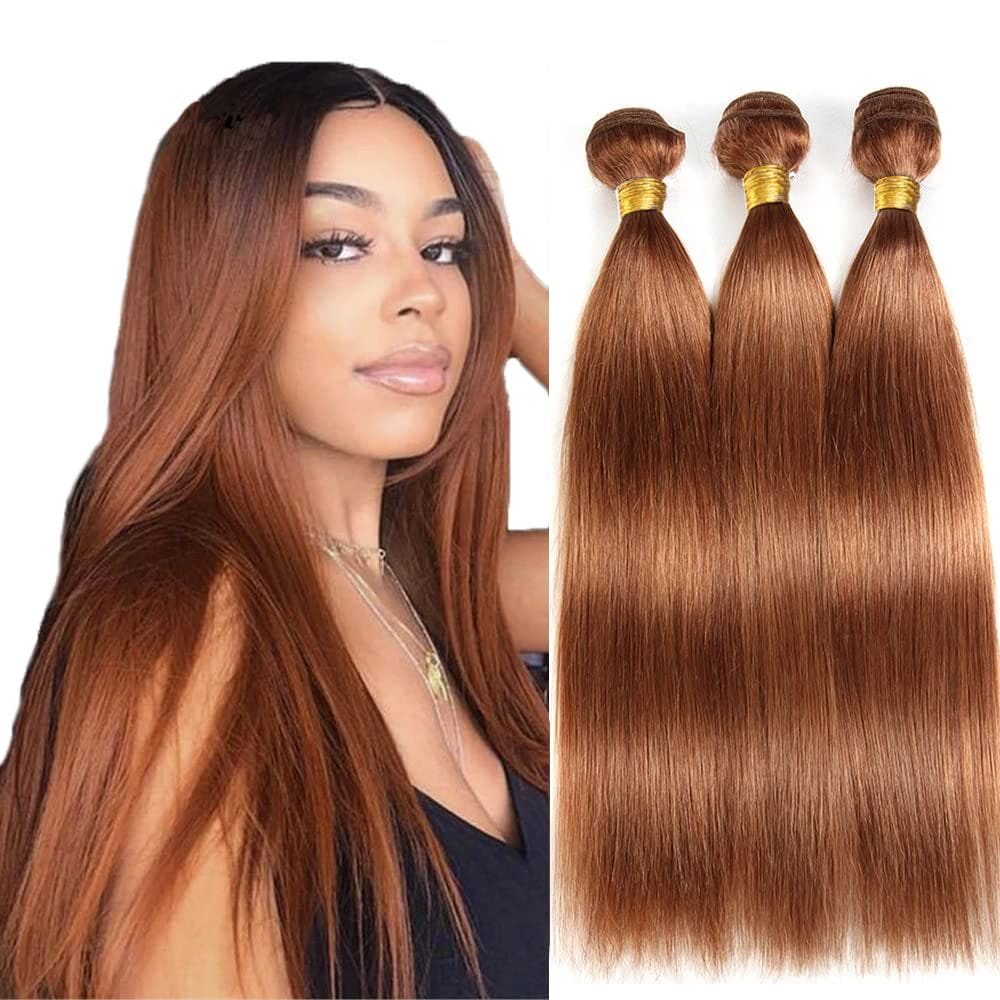 Pacotes de cabelo DiexRlamx Color #30 Cabelo liso brasileiro