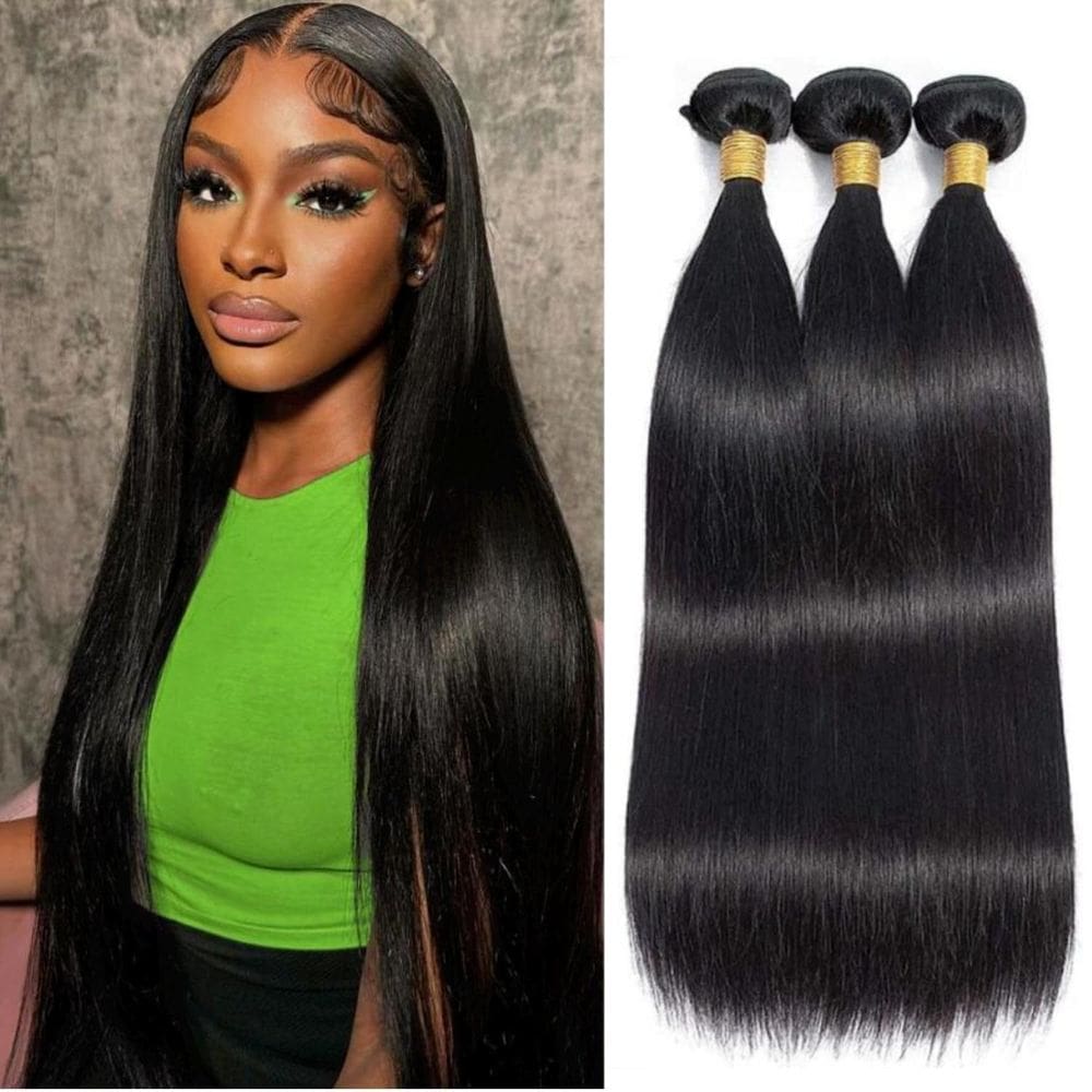 Pacotes de cabelo SIIKAP 100% cabelo brasileiro não processado 40cm x3