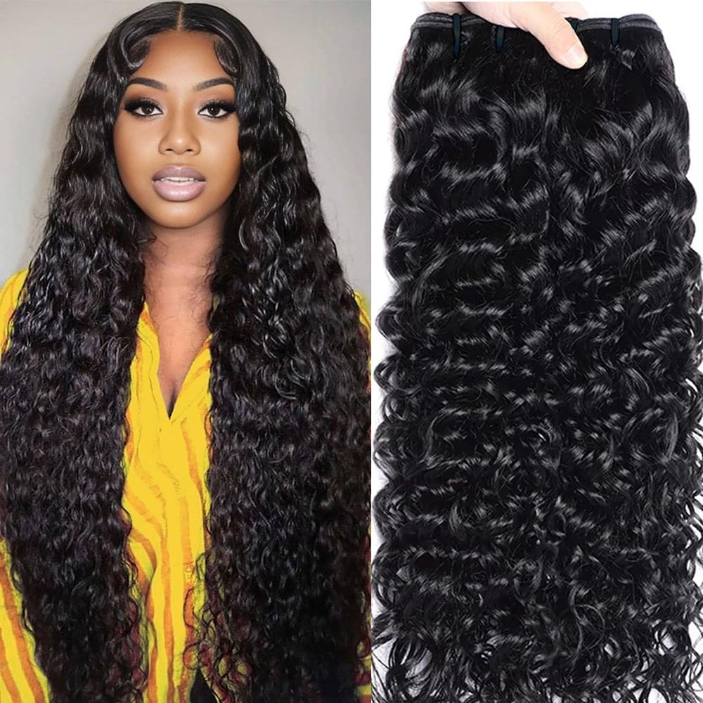 Pacotes de cabelo humano HOTLOVE Water Wave 3 Pacotes 40-70cm