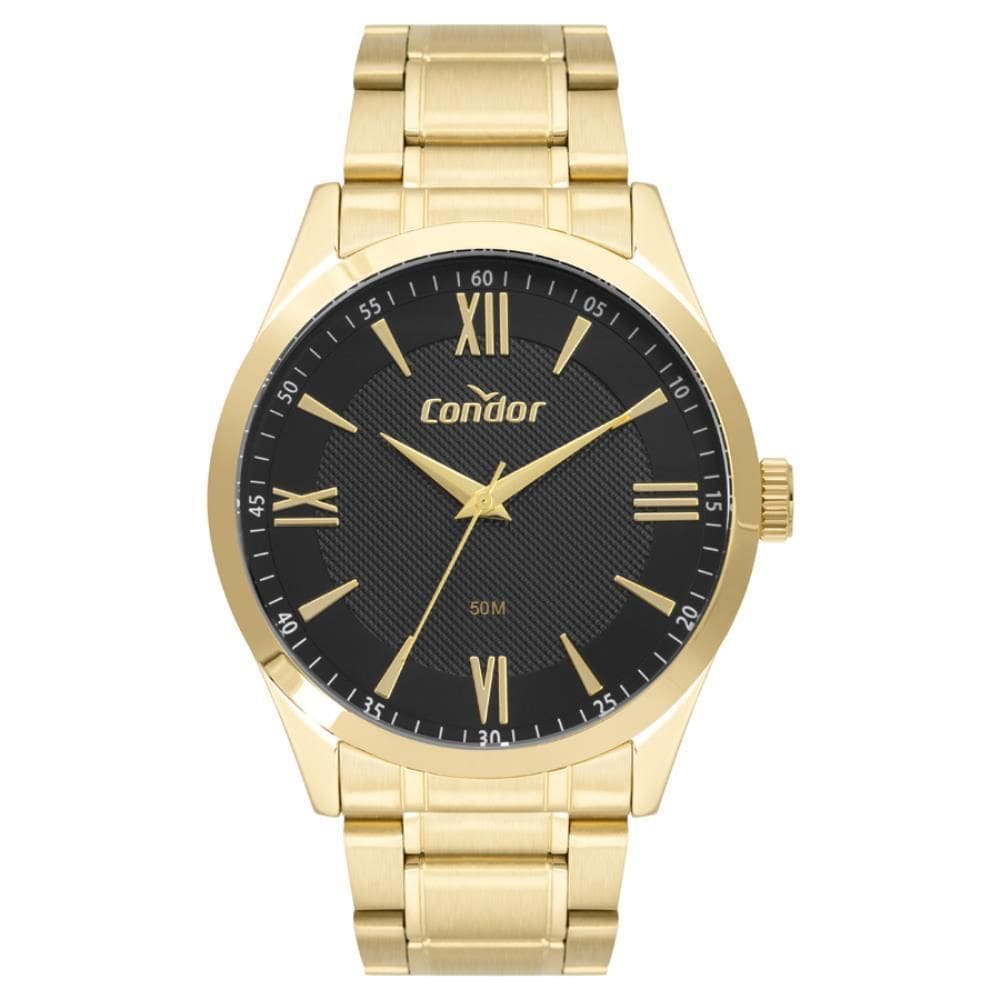 Relógio Condor Masculino Ref: Co2036Mxz/4P Casual Dourado