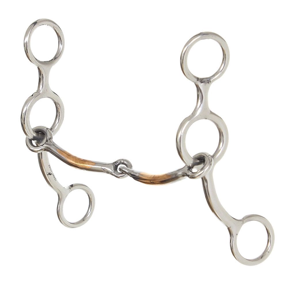 Freio Bolinha Perna Curta com Bocal Liso Bronc-Steel 38019