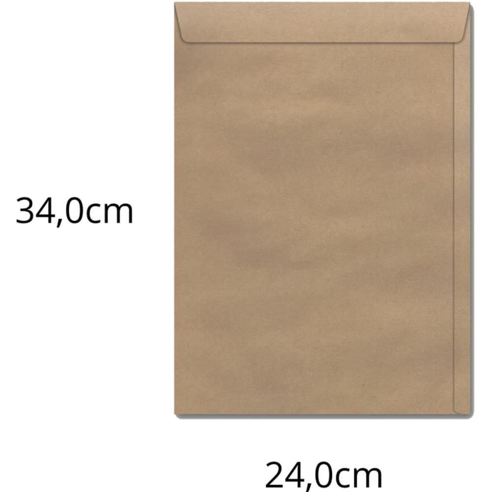 Envelope Saco Natural 240x340 80grs. 250un Kn 34 - Scrity