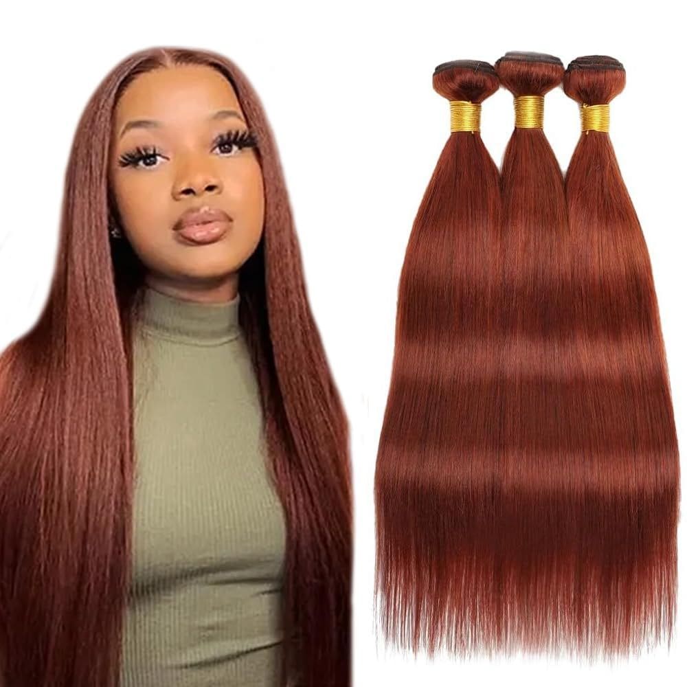 Pacotes de cabelo HuxoWax 8A Grade Virgem Peruana Cor #33