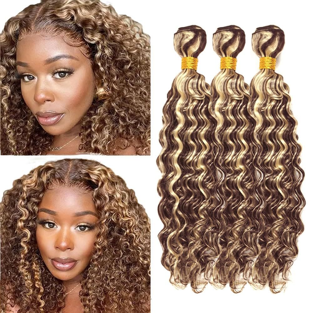 Pacotes de cabelo HuxoWax Blonde 8A Grade Virgem Brasileira