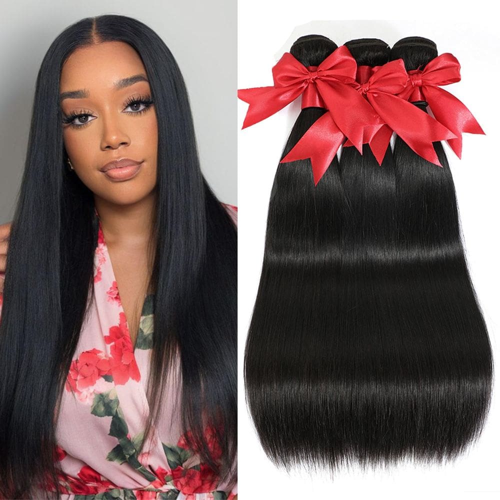 Pacotes de cabelo LXYANOO 12A Straight Brazilian 45 50 55cm 100% virgem