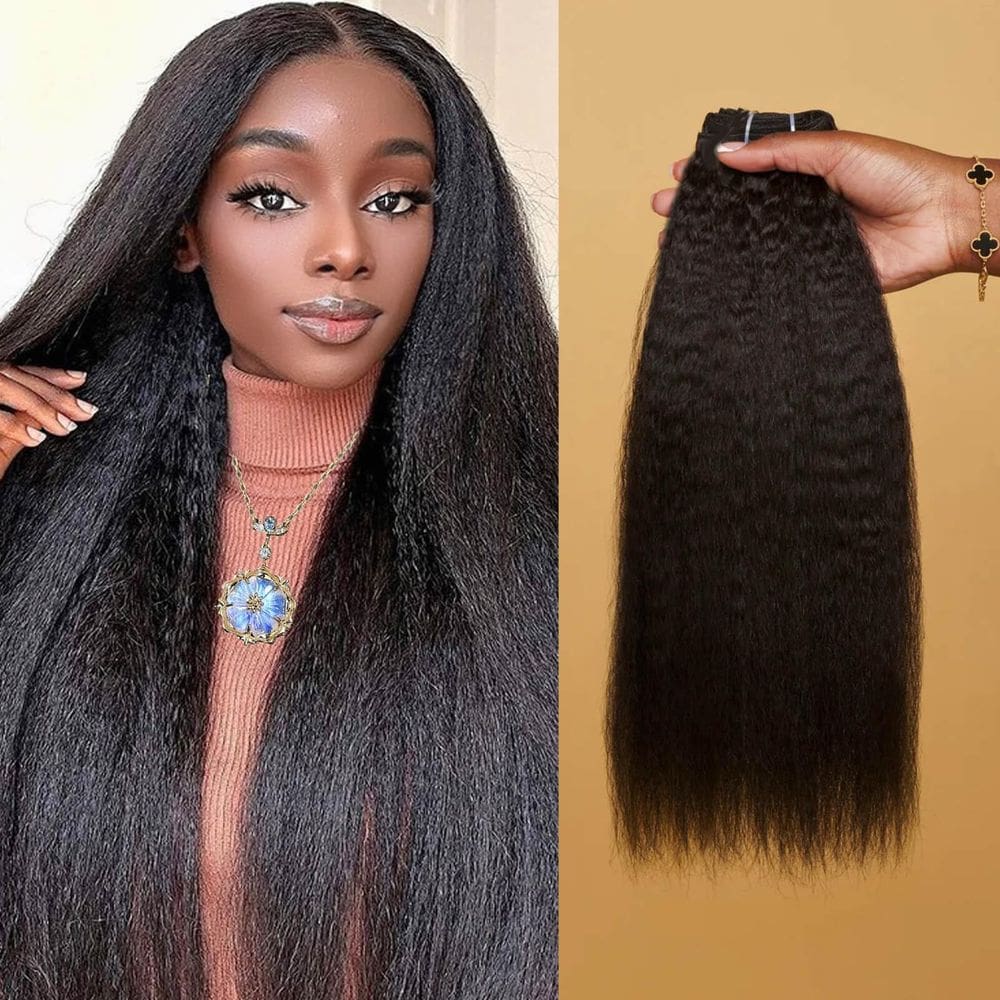 Pacotes de cabelo VRBest Kinky Straight 100% Brazilian Virgin Hair