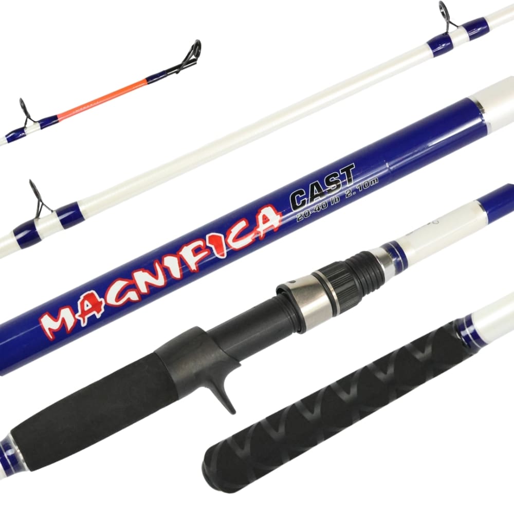 Vara De Pesca Carretilha 2.70m-60lbs Easy Cast Magnifica 2pa