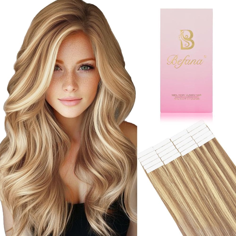Fita adesiva em extensões de cabelo Befana Balayage Blonde 22cm 50g
