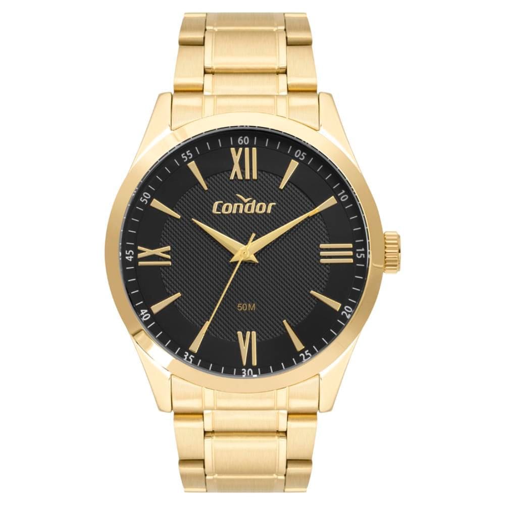 Relógio Condor Masculino Ref: Co2036mxz/4p Casual Dourado