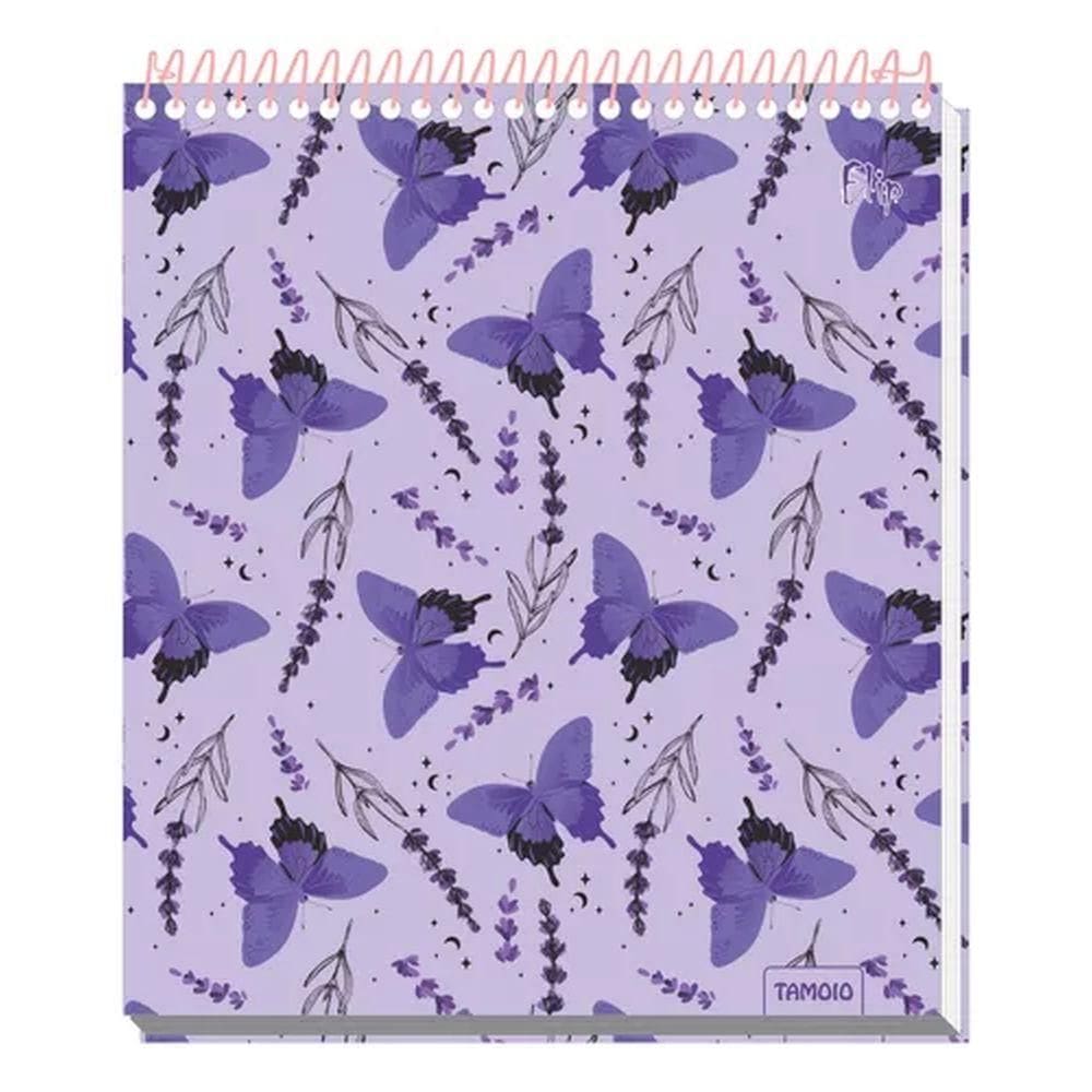 Caderno Flip Feminino Capa Dura 10Mat 160Fls Capa16-Tamoio