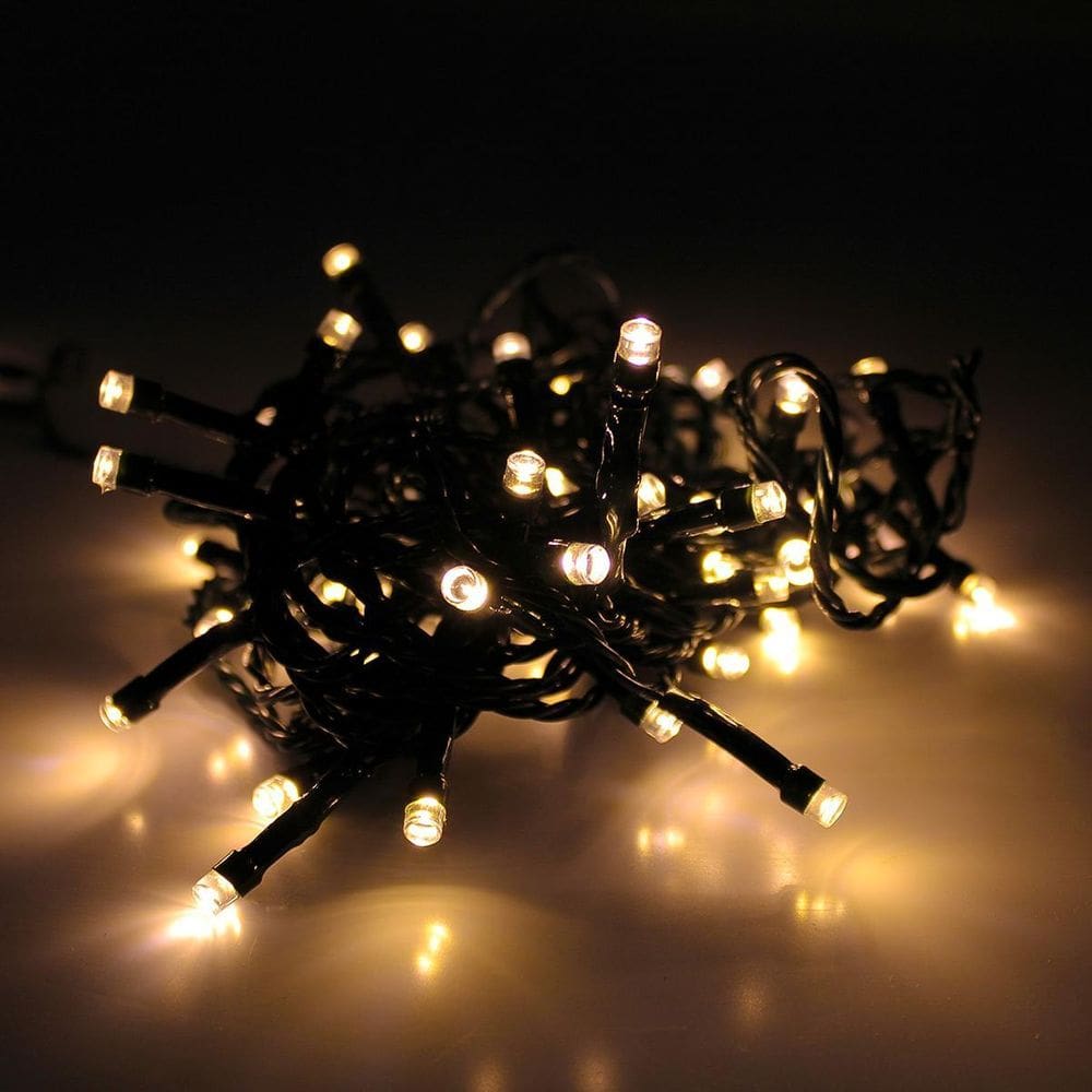 Cordão 50 Lampadas Led Formato Pequena Gota 5 Metros Fio